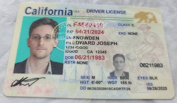 fake id for CALIFORNIA