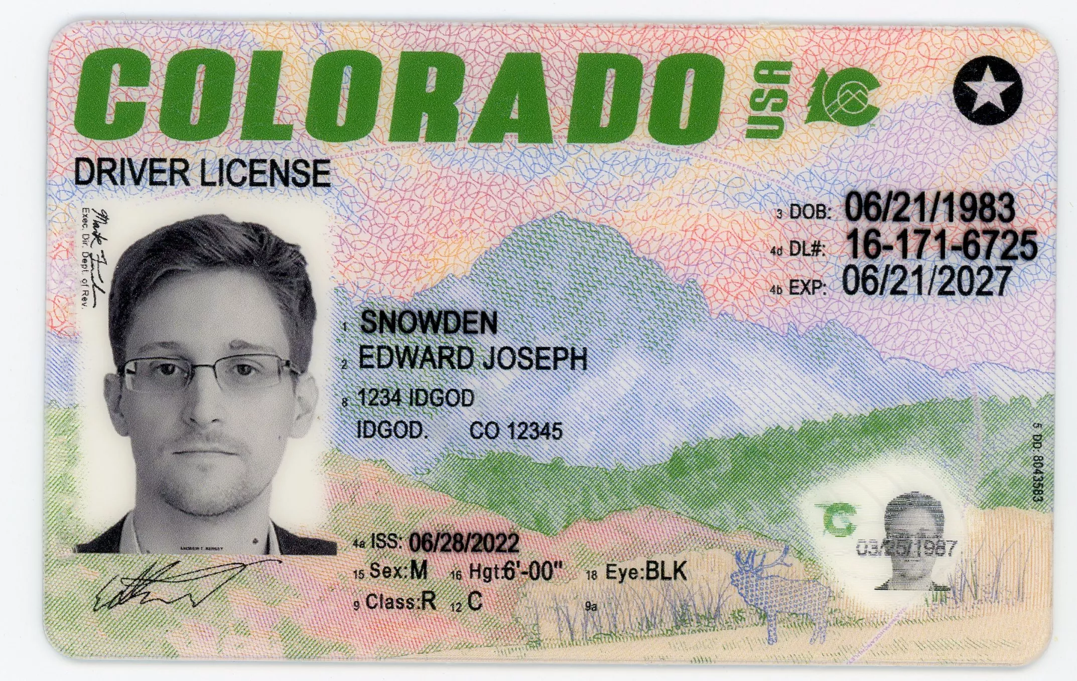 fake id for COLORADO