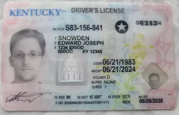 fake id for KENTUCKY