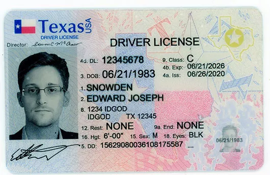 fake id for TEXAS