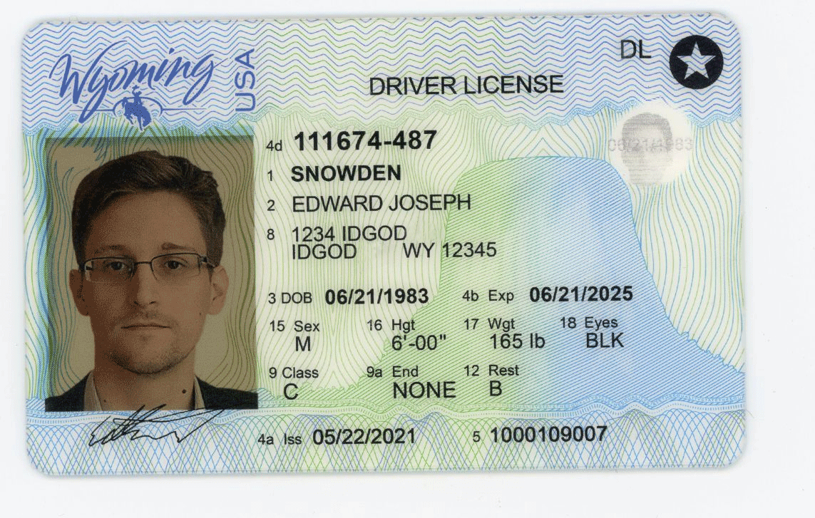 fake id for WYOMING